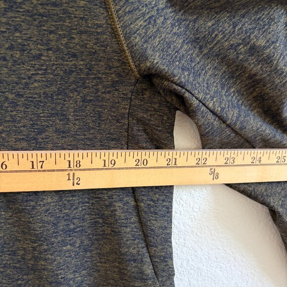 Lululemon Mens Large "Surge Warm 1/2 Zip" Running Top Heather Utilitarian/Black - Picture 9 of 15